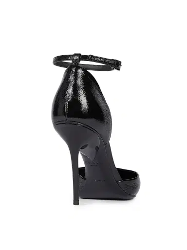 ALAIA Women's 90MM Patent Leather D'Orsay Pumps - Noir | Thumbnail 3 ALAIA Women's 90MM Patent Leather D'Orsay Pumps - Noir | Thumbnail 3
