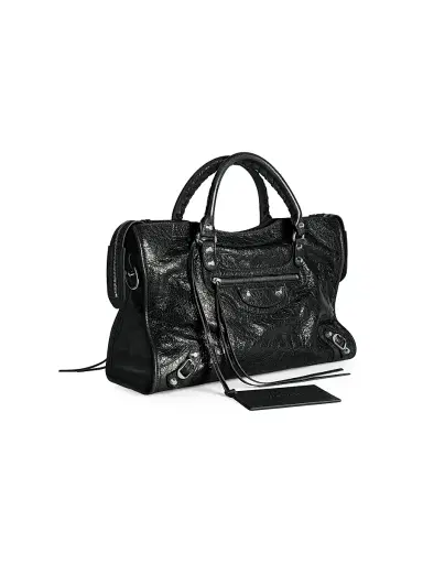Balenciaga Women's Le City Medium Top Handle Bag - Black | Thumbnail 2