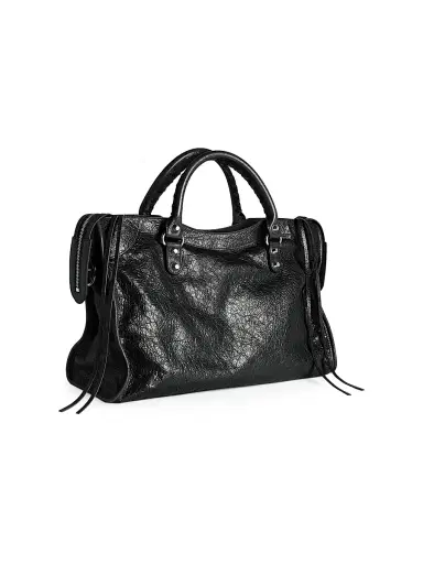 Balenciaga Women's Le City Medium Top Handle Bag - Black | Thumbnail 3