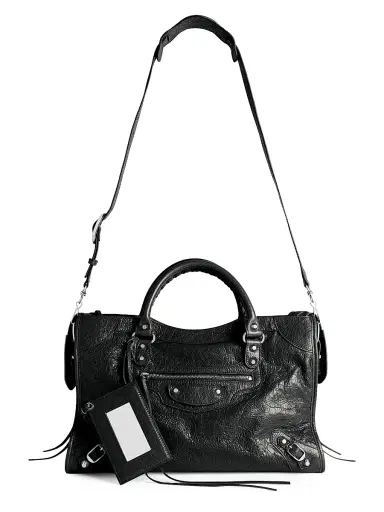 Balenciaga Women's Le City Medium Top Handle Bag - Black | Thumbnail 4
