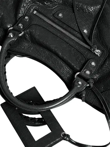Balenciaga Women's Le City Medium Top Handle Bag - Black | Thumbnail 6