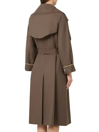 Max Mara Women's Oversized Water Repellent Twill Trench Coat | Thumbnail 4 Max Mara Women's Oversized Water Repellent Twill Trench Coat | Thumbnail 4