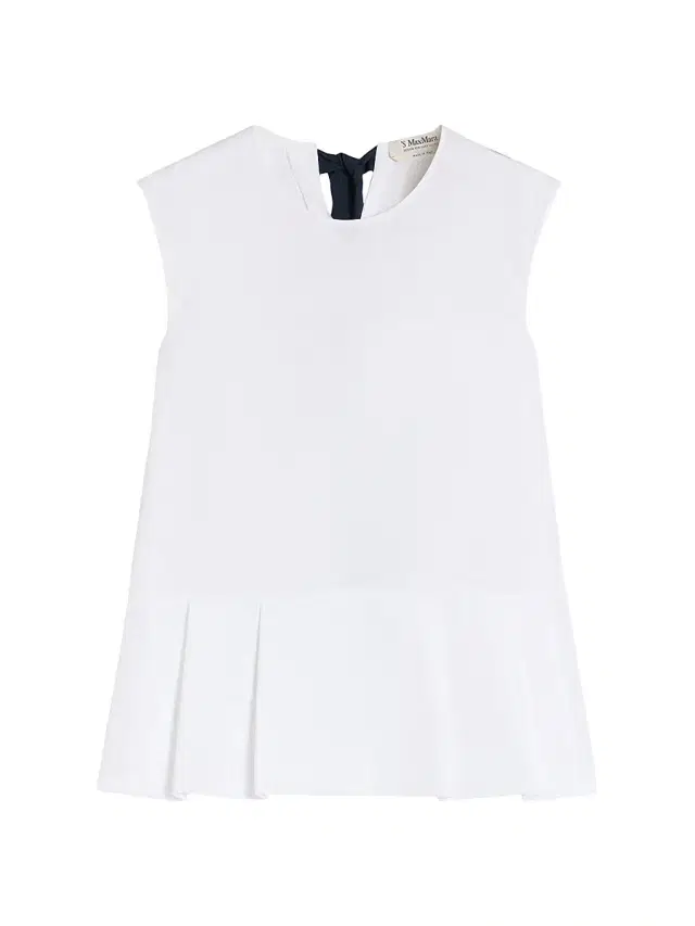 Max Mara Women's Cotton Poplin Top - White