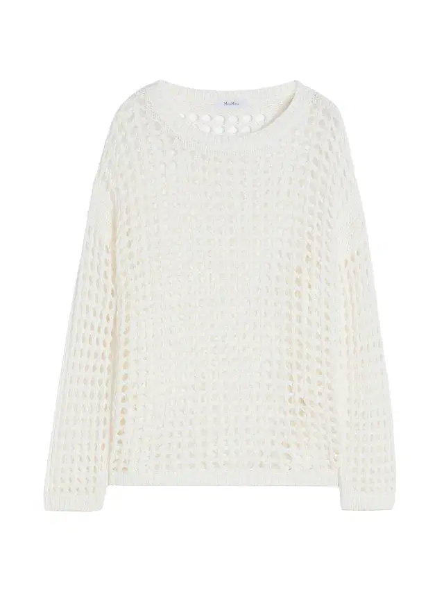 Max Mara Women's Cotton Mesh Jumper - Optical White