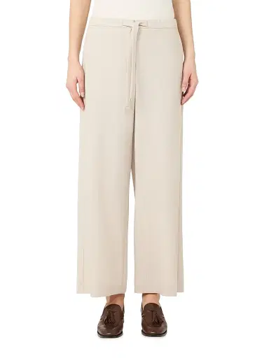 Max Mara Women's Wool Gabardine Trousers - Natural - Size 10 | Thumbnail 3 Max Mara Women's Wool Gabardine Trousers - Natural - Size 10 | Thumbnail 3