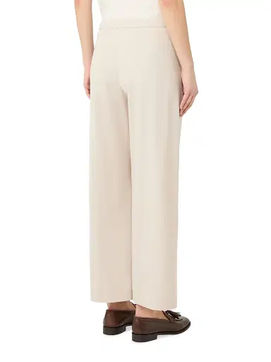 Max Mara Women's Wool Gabardine Trousers - Natural - Size 10 | Thumbnail 4 Max Mara Women's Wool Gabardine Trousers - Natural - Size 10 | Thumbnail 4