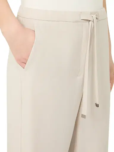 Max Mara Women's Wool Gabardine Trousers - Natural - Size 10 | Thumbnail 5 Max Mara Women's Wool Gabardine Trousers - Natural - Size 10 | Thumbnail 5