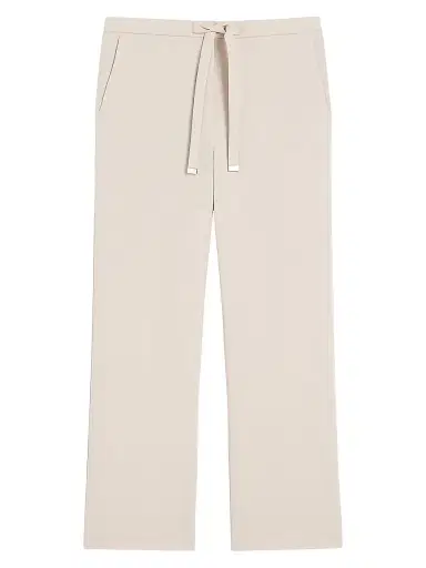 Max Mara Women's Wool Gabardine Trousers - Natural - Size 10 | Thumbnail 1 Max Mara Women's Wool Gabardine Trousers - Natural - Size 10 | Thumbnail 1