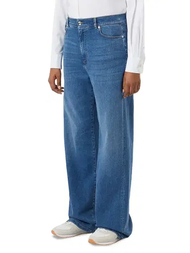Marina Rinaldi Women's Stretch Cotton Jeans - Navy - Size 16 | Thumbnail 3