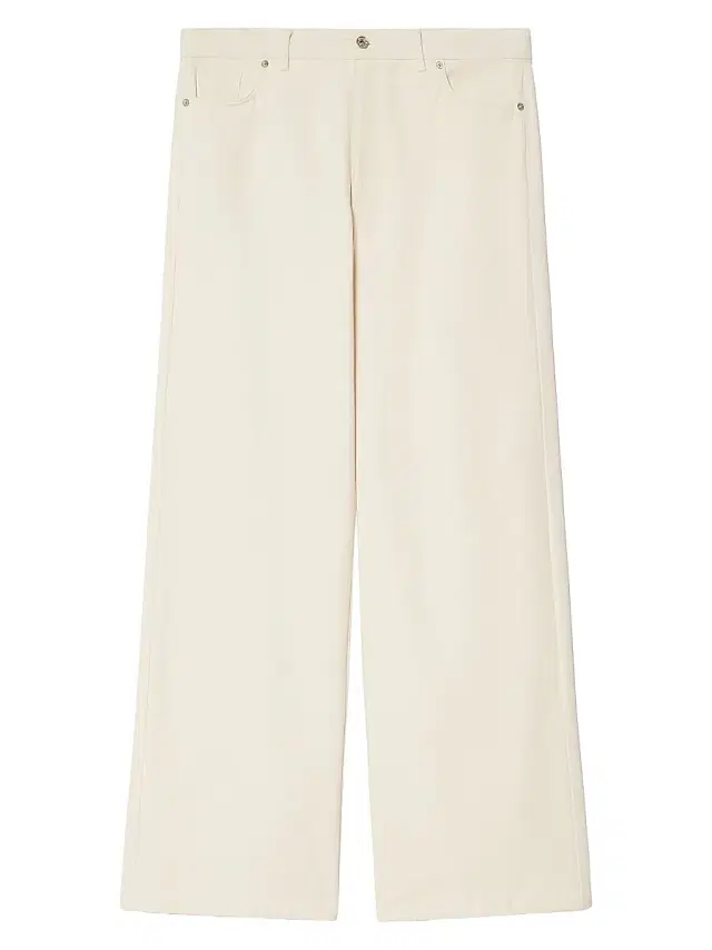 Marina Rinaldi Women's Cotton Bull Denim Jeans - Milk