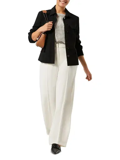 Marina Rinaldi Women's Silk Crepe De Chine Blouse - Ivory - Size 16 | Thumbnail 2 Marina Rinaldi Women's Silk Crepe De Chine Blouse - Ivory - Size 16 | Thumbnail 2