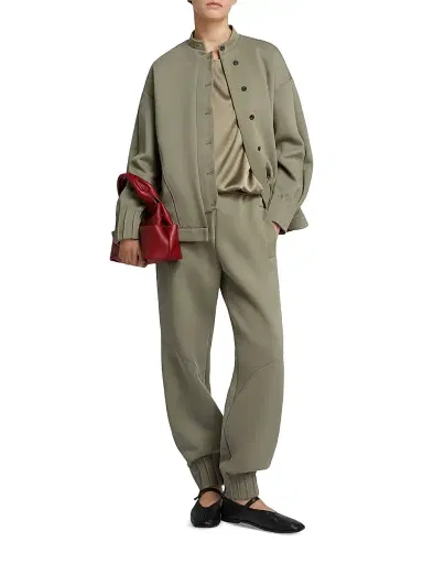 MM Max Mara Women's Technical Jersey Jacket - Horn Grey Green - Size XL | Thumbnail 2 MM Max Mara Women's Technical Jersey Jacket - Horn Grey Green - Size XL | Thumbnail 2