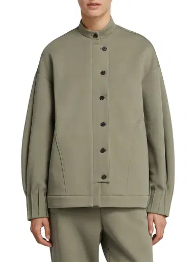 MM Max Mara Women's Technical Jersey Jacket - Horn Grey Green - Size XL | Thumbnail 3 MM Max Mara Women's Technical Jersey Jacket - Horn Grey Green - Size XL | Thumbnail 3