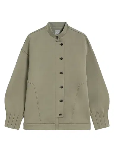 MM Max Mara Women's Technical Jersey Jacket - Horn Grey Green - Size XL | Thumbnail 1 MM Max Mara Women's Technical Jersey Jacket - Horn Grey Green - Size XL | Thumbnail 1
