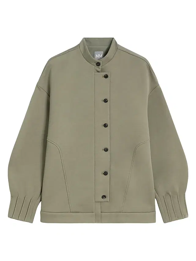 MM Max Mara Women's Technical Jersey Jacket - Horn Grey Green