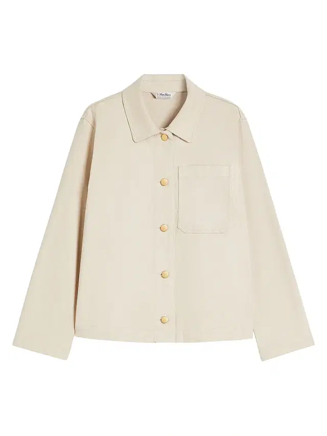 Max Mara Women's Stretch Cotton Bull Denim Shirt - Natural