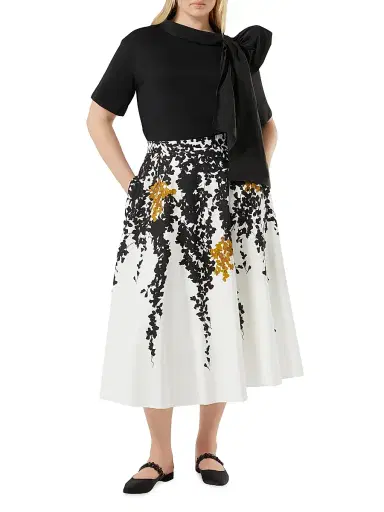 Marina Rinaldi Women's Jersey and Taffeta T-Shirt - Black | Thumbnail 2 Marina Rinaldi Women's Jersey and Taffeta T-Shirt - Black | Thumbnail 2