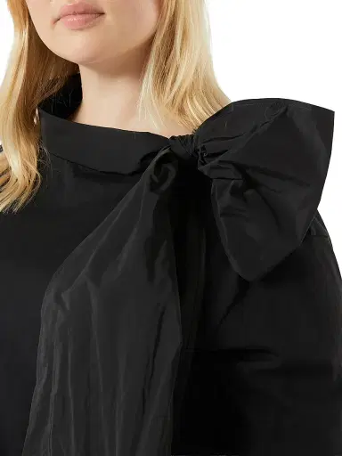 Marina Rinaldi Women's Jersey and Taffeta T-Shirt - Black | Thumbnail 5 Marina Rinaldi Women's Jersey and Taffeta T-Shirt - Black | Thumbnail 5