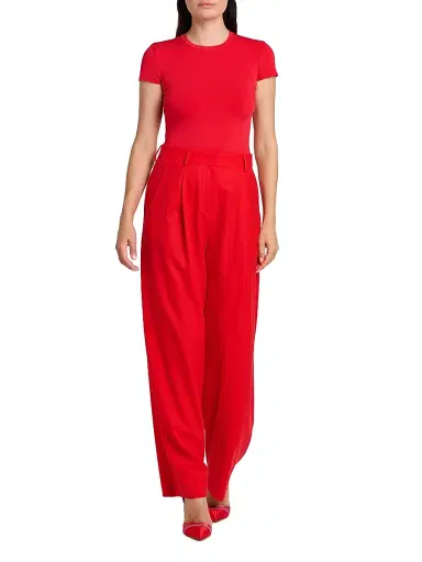 Giorgio Armani Women's Jersey T-Shirt - Fiery Red | Thumbnail 2 Giorgio Armani Women's Jersey T-Shirt - Fiery Red | Thumbnail 2