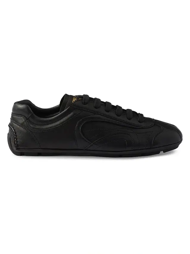 Women's Montecarlo Re-Edition 2005 Antiqued Nappa Leather Sneakers - Black