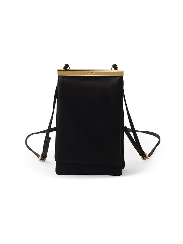 Prada Women's Satin Mini Crossbody Bag - Black