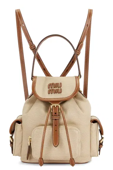 Miu Miu Canapa Soft Calf Mini Backpack | Thumbnail 1