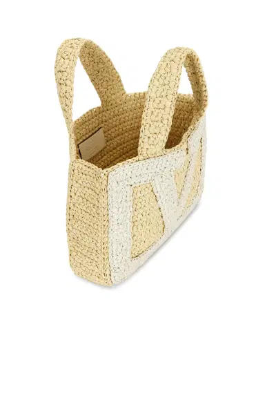 Valentino Garavani Crochet Raffia Viva Superstar Small Tote Bag | Thumbnail 5 Valentino Garavani Crochet Raffia Viva Superstar Small Tote Bag | Thumbnail 5