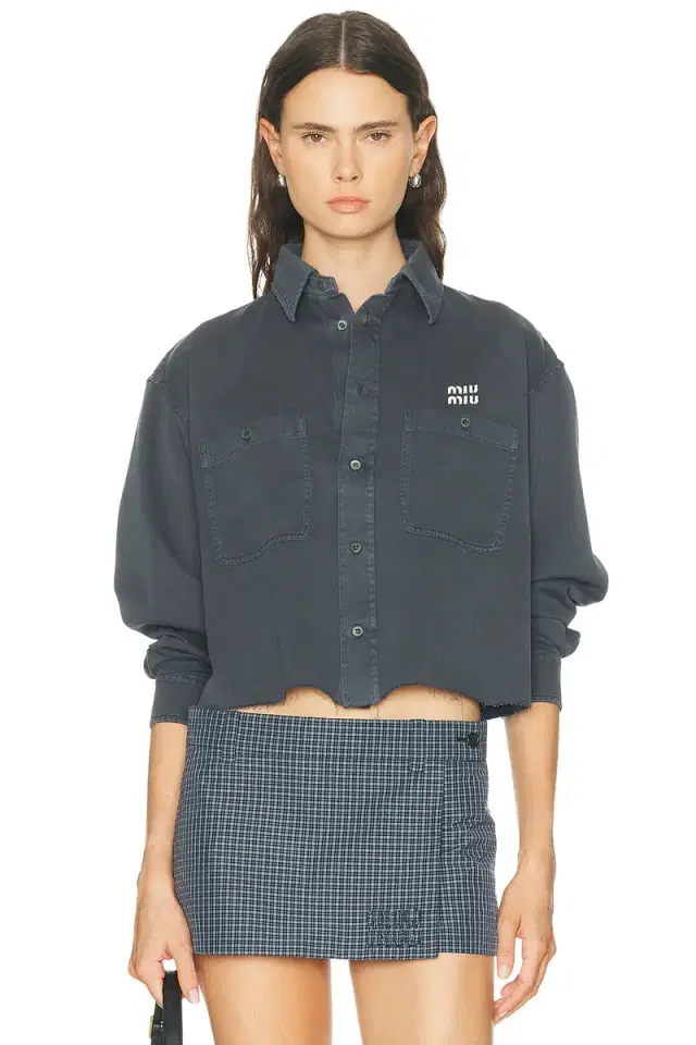 Denim Button Down Top