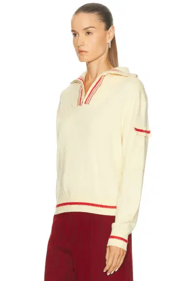 Guest In Residence Jib Polo Half Zip Sweater | Thumbnail 2