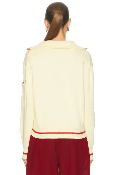 Guest In Residence Jib Polo Half Zip Sweater | Thumbnail 3