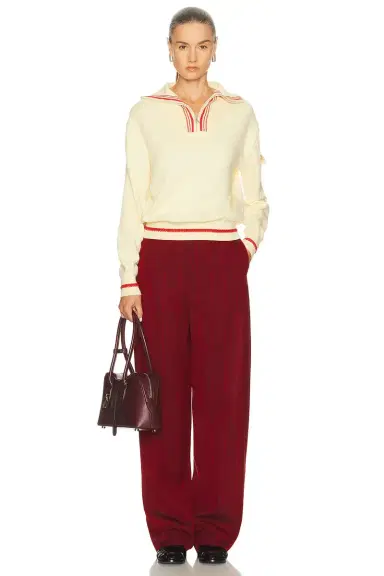 Guest In Residence Jib Polo Half Zip Sweater | Thumbnail 4