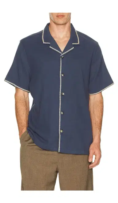 Marine Layer Embroidered Resort Shirt | Thumbnail 1 Marine Layer Embroidered Resort Shirt | Thumbnail 1