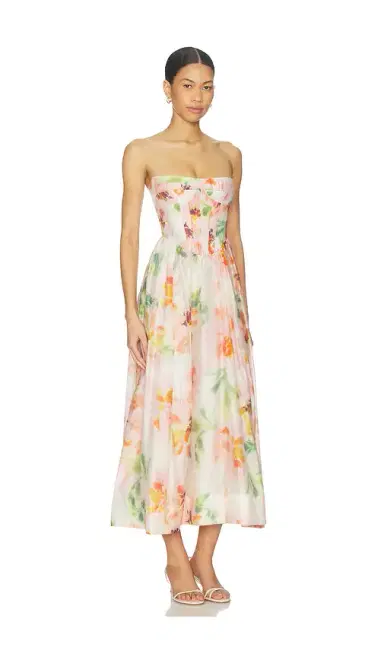 Bardot Lola Corset Midi Dress | Thumbnail 2