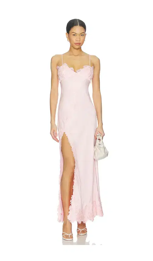 Bardot Alerie Lace Satin Maxi Dress