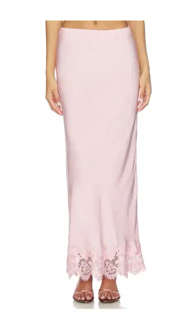Bardot Elisan Lace Satin Midi Skirt | Thumbnail 1 Bardot Elisan Lace Satin Midi Skirt | Thumbnail 1