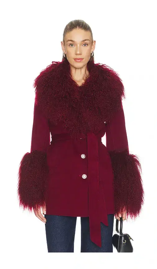 x REVOLVE Mimi Cashmere Shearling Coat