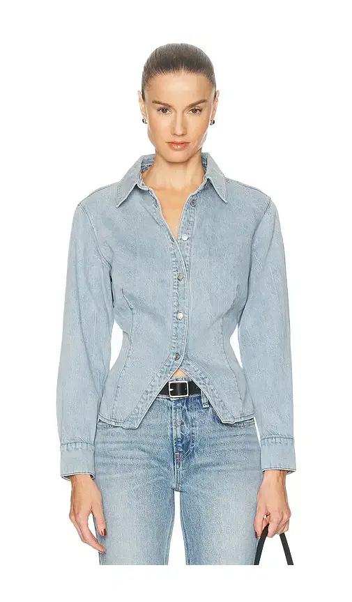 Hudson Jeans Button Up Long Sleeve Shirt