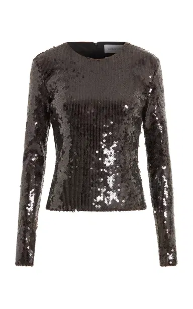 16Arlington Tanith Sequined Mesh Top | Thumbnail 3