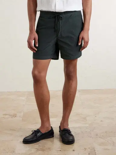 Slowear Straight-Leg Cotton-Corduroy Drawstring Shorts - Men | Thumbnail 3