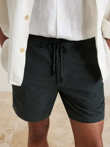 Slowear Straight-Leg Cotton-Corduroy Drawstring Shorts - Men | Thumbnail 5