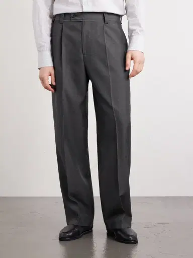 mfpen Straight-Leg Pleated Wool Trousers - Men | Thumbnail 3 mfpen Straight-Leg Pleated Wool Trousers - Men | Thumbnail 3