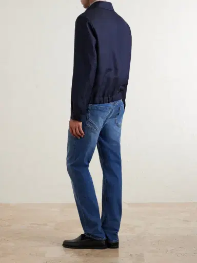 Slowear Wool and Linen-Blend Bomber - Men | Thumbnail 4