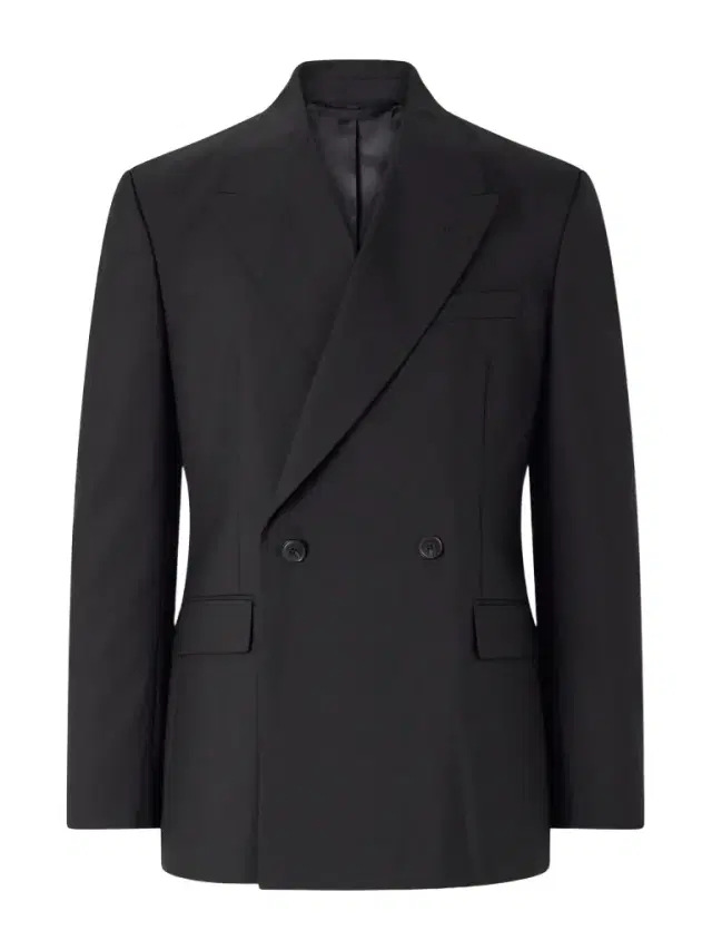Double Breasted Wool Jacket - Men