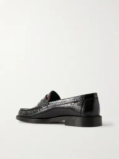 Vinny's Yardee Snake-Effect Patent-Leather Loafers - Men | Thumbnail 4 Vinny's Yardee Snake-Effect Patent-Leather Loafers - Men | Thumbnail 4
