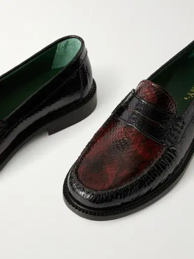 Vinny's Yardee Snake-Effect Patent-Leather Loafers - Men | Thumbnail 5 Vinny's Yardee Snake-Effect Patent-Leather Loafers - Men | Thumbnail 5