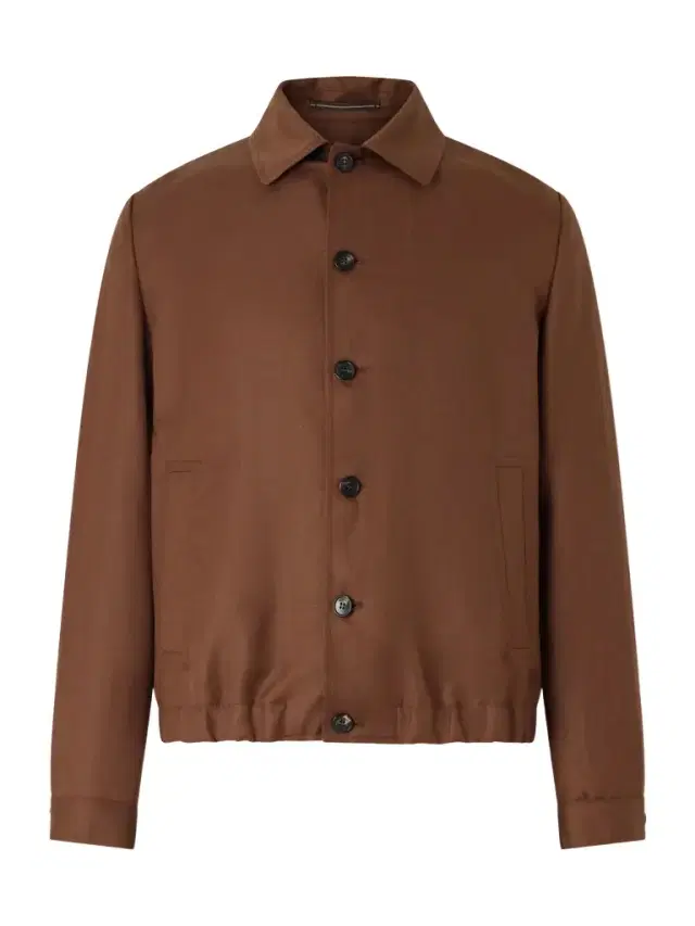 Wool and Linen-Blend Bomber - Men