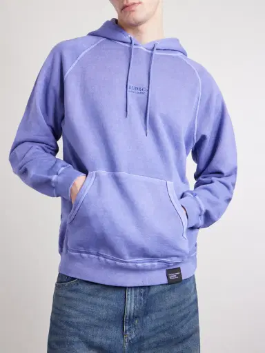 Neighborhood Logo-Embroidered Pigment-Dyed Cotton-Jersey Hoodie - Men | Thumbnail 3 Neighborhood Logo-Embroidered Pigment-Dyed Cotton-Jersey Hoodie - Men | Thumbnail 3