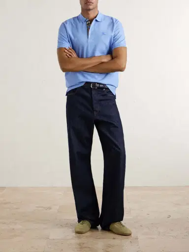 Burberry Eddie Ekd Cotton Polo Shirt - Men | Thumbnail 2