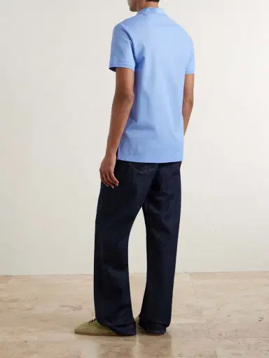 Burberry Eddie Ekd Cotton Polo Shirt - Men | Thumbnail 4