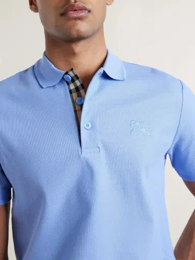 Burberry Eddie Ekd Cotton Polo Shirt - Men | Thumbnail 5